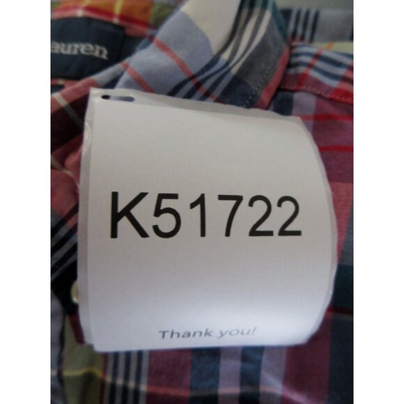 Ralph Lauren Shirt Medium Pink Button Up Pony Classic Fit Plaid Preppy - Picture 11 of 11